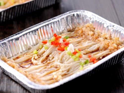 荥阳锡纸烤金针菇